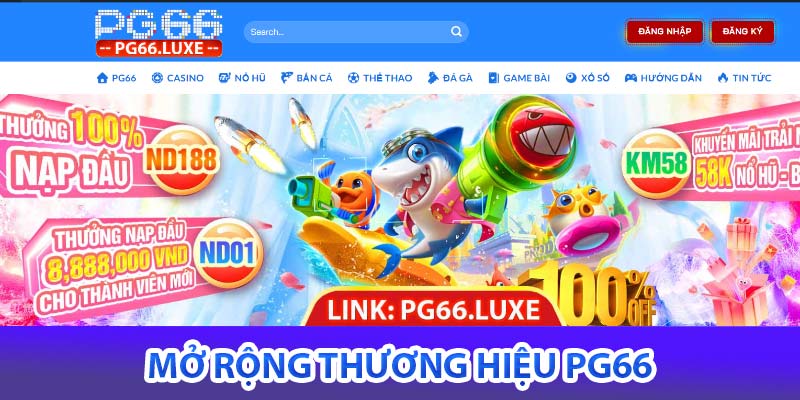 mở rộng thương hiệu pg66